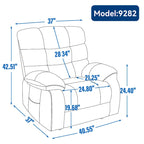 Fauteuil inclinable électrique double moteur avec massage et chaleur pour personnes âgées, grands fauteuils inclinables simples "Lazy Boy" avec télécommande