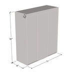 Armoire Aria moderne à 3 portes avec miroir