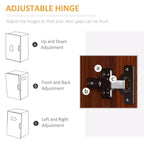 Garde-manger de cuisine 2 portes de 160 cm, meuble de rangement autoportant avec 5 étagères et 2 étagères réglables pour salle à manger