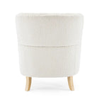 Fauteuil club Christopher Knight Home en boucle d'amande clouté
