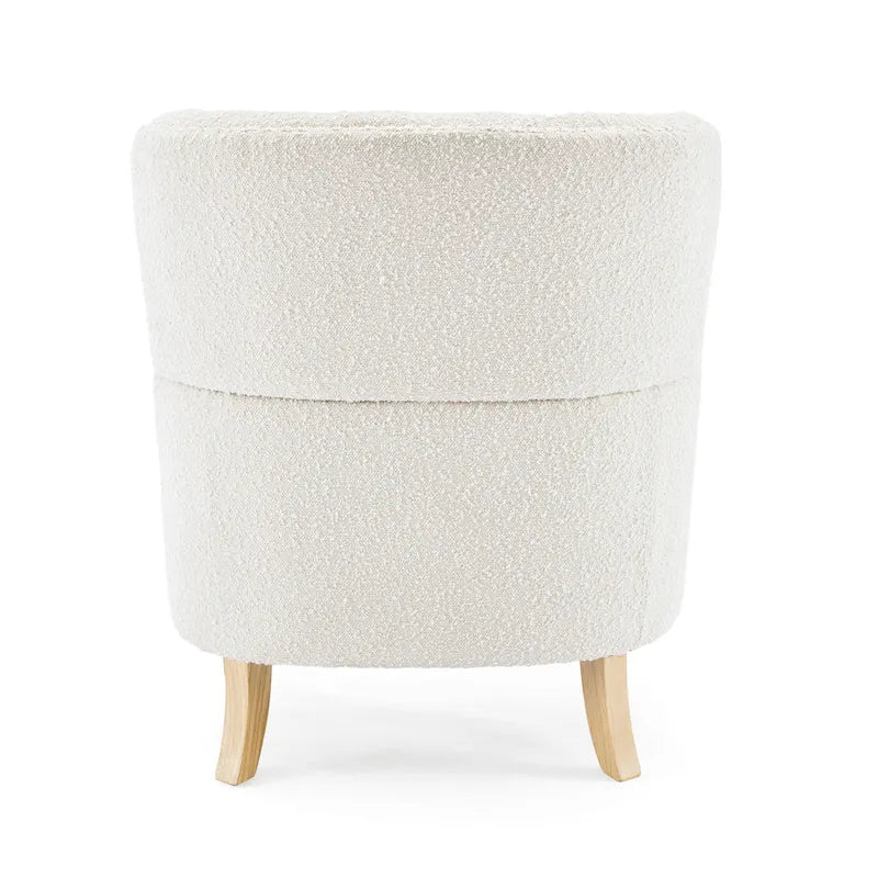Fauteuil club Christopher Knight Home en boucle d'amande clouté