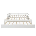 Lit gigogne extensible, Lit gigogne en bois avec tiroir-lit