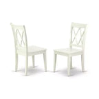 Ensemble de salle à manger 7 pièces HomeStock, table ovale et 6 chaises, blanc lin, style moderne