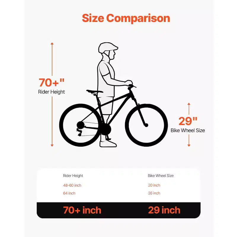 VTT 29 pouces avec suspension avant, cadre en aluminium 21 vitesses avec double frein à disque