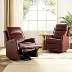 Fauteuil inclinable pivotant Esteban avec dossier capitonné (ensemble de 2) par HULALA HOME