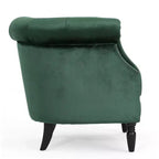 Fauteuil club contemporain capitonné avec clous de tapissier