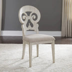 Ensemble de 5 pièces de table sur pied blanc antique « Farmhouse Reimagined »
