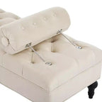 Banc de bout de lit moderne pour chambre à coucher, banc de fenêtre rembourré en velours avec 2 oreillers détachables pour salon ou entrée - Panipeachy