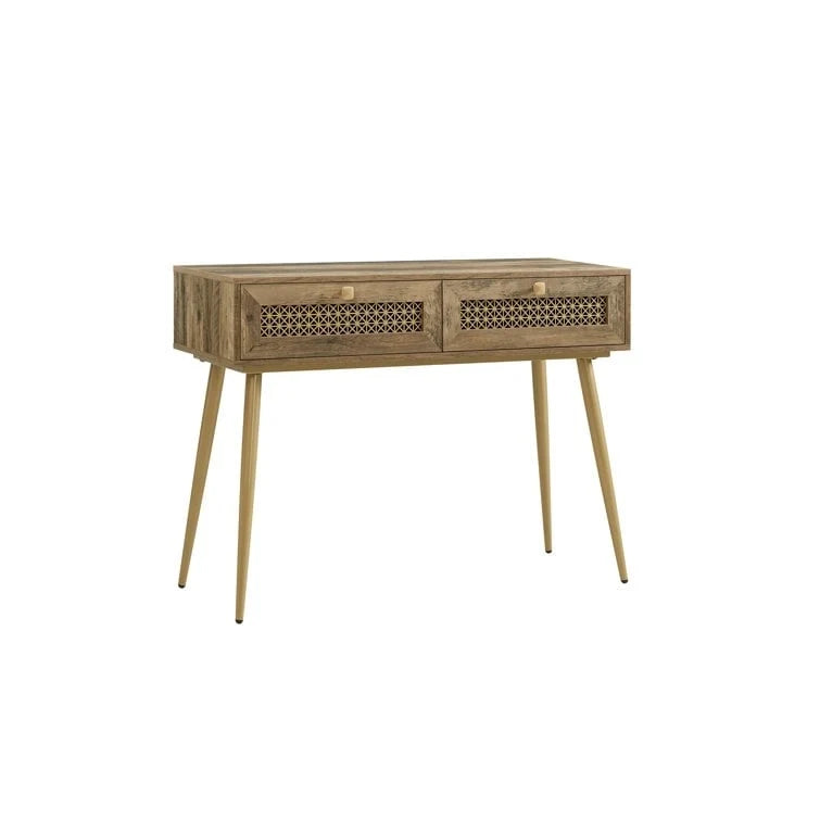 Console d'entrée à 2 tiroirs en bois de 41,9 po