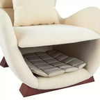 Christopher Knight Home Hudson Fauteuil d'appoint moderne rembourré en tissu avec niche pour animal de compagnie et espace de rangement