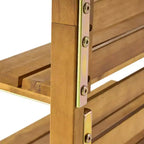 Christopher Knight Home Andrusia Banc de rangement d'extérieur rustique en bois d'acacia avec étagère, teck