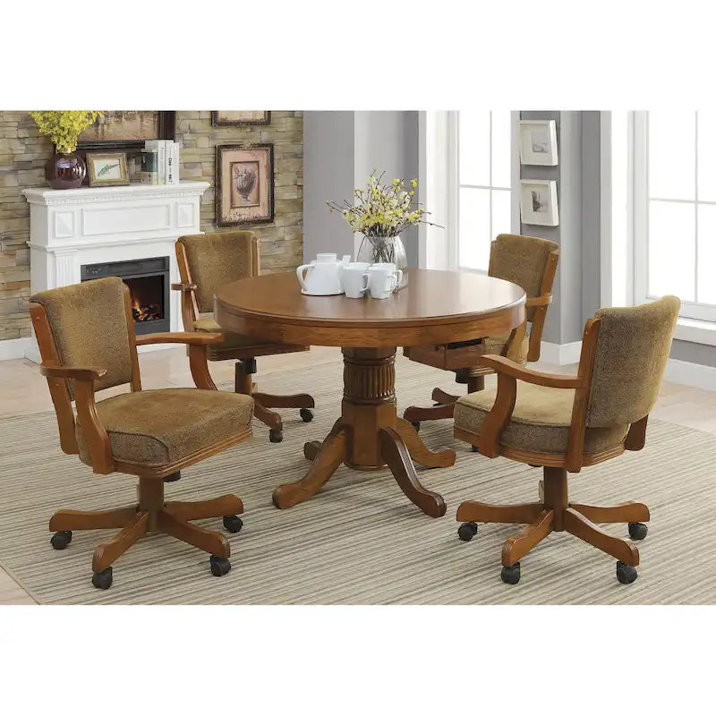 Table de jeu Ghilardi Amber avec porte-gobelets