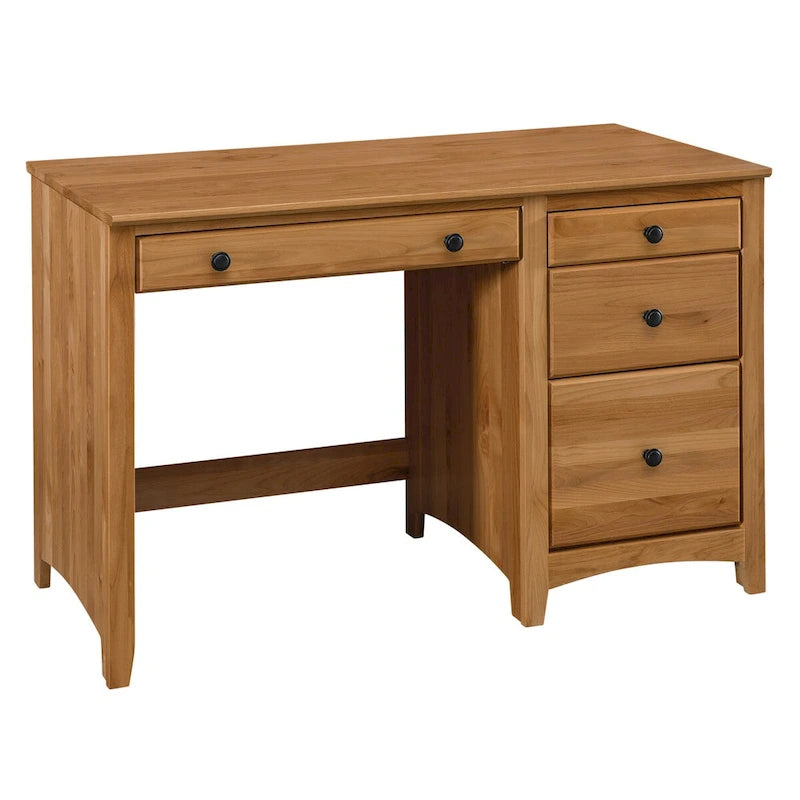 Bureau à 4 tiroirs en bois massif Arch+Haven