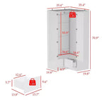 Hitow Armoire Minimaliste, Armoire d'Angle, Modèles à Double Porte et Tiroirs