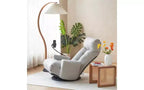 Chaise de jeu au sol, fauteuil de sol pivotant avec accoudoirs et support de téléphone, fauteuil de jeu inclinable pliant réglable sur 5 positions