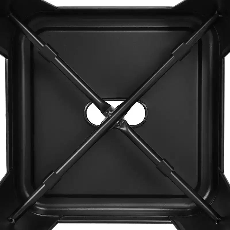 Yaheetech Lot de 4 Tabourets de Bar en Métal sans Dossier Hauteur Comptoir Chaises Empilables