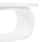 Table basse moderne Cloud avec plateau de 3,8 cm d'épaisseur, table d'appoint irrégulière de style crème avec pieds incurvés, table d'appoint au design unique