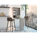 Table pliante Tacoma, sept étagères intérieures, finition blanche, haute qualité et durable