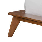 HOMES: Inside + Out Ensemble de chambre à coucher 3 pièces en bois de style Mid-Century Riverstone avec 2 tables de nuit Noyer