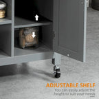 HOMCOM Desserte de cuisine compacte à roulettes, chariot de service roulant avec étagère de rangement et tiroir pour salle à manger
