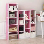 Furinno Étagère de rangement réversible 5 cubes pour livres, ouverte, horizontale ou verticale