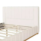 Lit en tissu moderne rayé Christopher Knight Home Buchanan avec tête de lit
