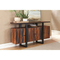 Buffet 4 portes Kappelman Grey Sheesham et Noir