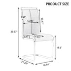 Chaises de salle à manger modernes en similicuir PU, lot de 4