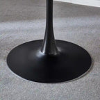 42.1 Table de salle à manger Tulipe avec plateau rond et pied, pour 4-6 personnes
