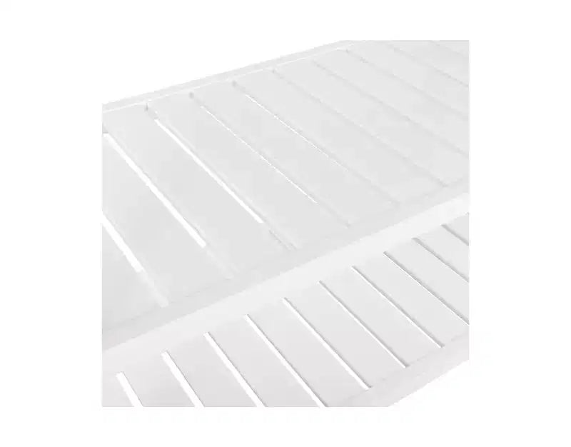 Desserte de cuisine roulante avec plateau en bois d'acacia, tiroirs, 97,5 cm L x 47 cm P, Blanc