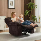 Fauteuil inclinable manuel, fauteuil inclinable ergonomique en tissu respirant avec poches latérales, canapé individuel, adapté au salon et à la chambre à coucher