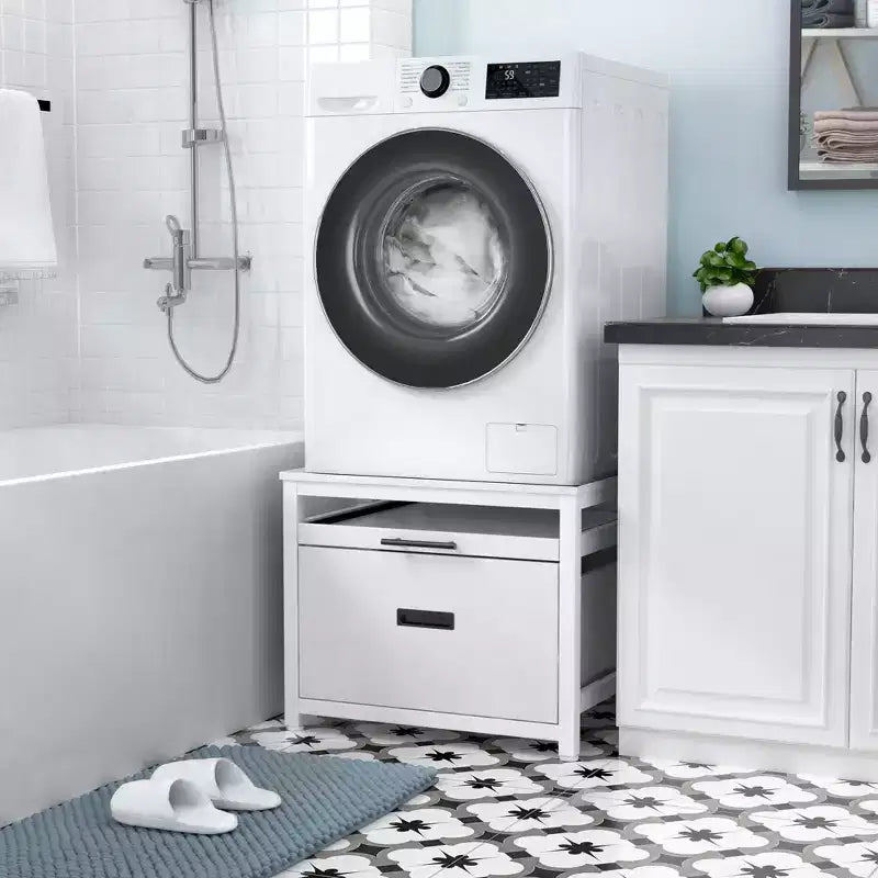 Support de piédestal GDLF pour lave-linge séchant, piédestal de lessive de 24,1 po pour lave-linge compact