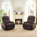 Fauteuil inclinable électrique avec fonction releveur, massage et chauffage Bestier 34,6 po, fauteuil inclinable en similicuir avec poches latérales et porte-gobelets