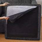 Module Pouf Ottoman Belffin en Chenille - Repose-Pieds de Rangement Modulaire avec Tissu Doux pour la Peau et Conception à Installation Rapide