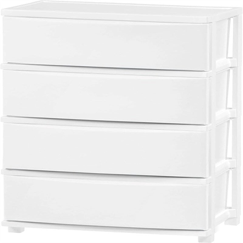 Commode de rangement large à 4 tiroirs