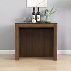 CLIHOME Table à manger extensible moderne multifonctionnelle avec prise, Table extensible peu encombrante avec rangement
