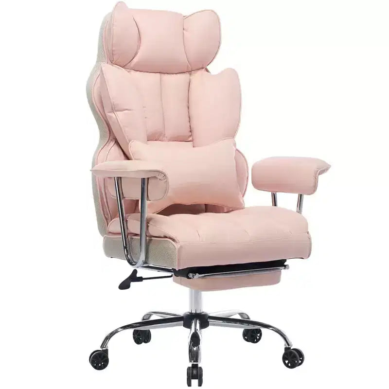 Efomao Chaise de Bureau Ergonomique 400 lbs, Grande Chaise d'Ordinateur en Cuir PU pour Personnes de Grande Taille, Fauteuil de Direction avec Repose-Pieds et Soutien Lombaire