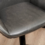 Glitzhome Lot de 3 tabourets de bar pivotants réglables de style moderne du milieu du siècle - Lot de 3