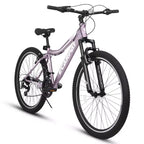VTT Zeus & Ruta 26 avec 21 vitesses, suspension avant, freins en V, cadre en acier au carbone pour adolescents et femmes