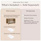 Lit de bébé convertible 8-en-1 Babyletto Palma avec berceau et kits pour lit de tout-petit