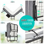 Lit pliant Erommy avec matelas à mémoire de forme : lit d'appoint pliable portable pour adultes avec matelas luxueux à mémoire de forme de 12,7 cm