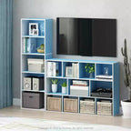 Furinno Étagère de rangement réversible 5 cubes pour livres, ouverte, horizontale ou verticale