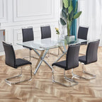 Chaises de salle à manger modernes en similicuir PU, lot de 4