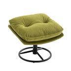 Fauteuil d'appoint avec pouf