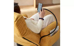 Chaise de jeu au sol, fauteuil de sol pivotant avec accoudoirs et support de téléphone, fauteuil de jeu inclinable pliant réglable sur 5 positions