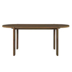 Ensemble de salle à manger ovale 7 pièces pour 6 personnes, grande table de cuisine 71 po avec 6 chaises rembourrées, noyer - Christopher Knight Home