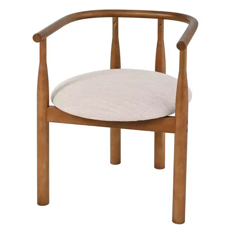 Ensemble de salle à manger ovale 7 pièces pour 6 personnes, grande table de cuisine 71 po avec 6 chaises rembourrées, noyer - Christopher Knight Home