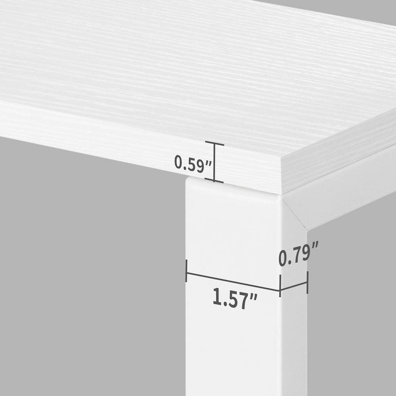 Bureau d'angle en L de 165 cm avec LED RVB, support d'écran et armoire de rangement – 1 personne | Blanc / Chêne / Gris anthracite / Noir