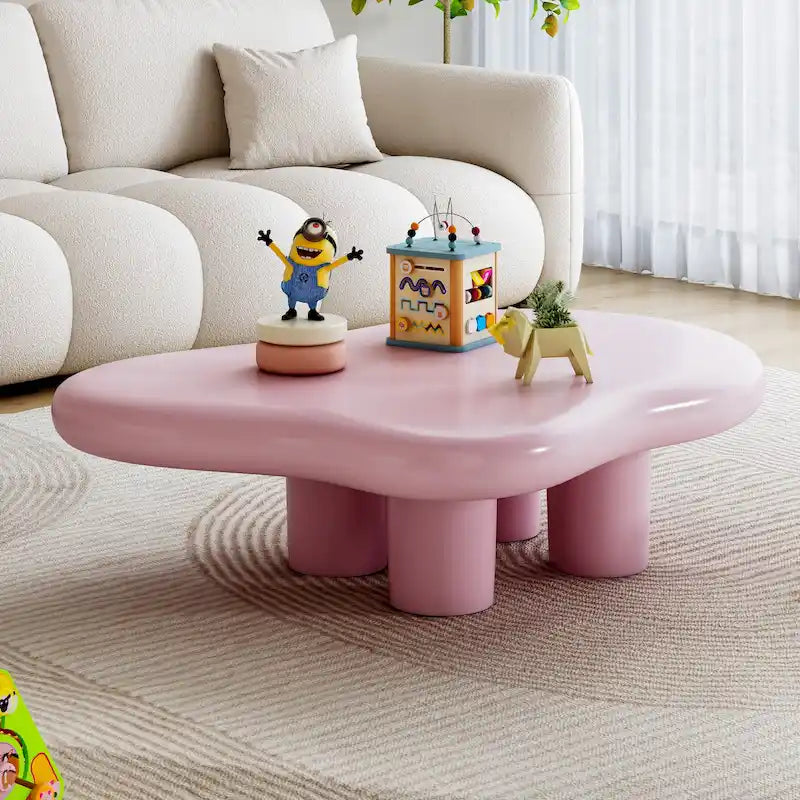 48,5 Table Basse Moderne Forme Nuage 4 Pieds