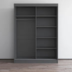 Armoire Aria 2 portes au fini lustré moderne
